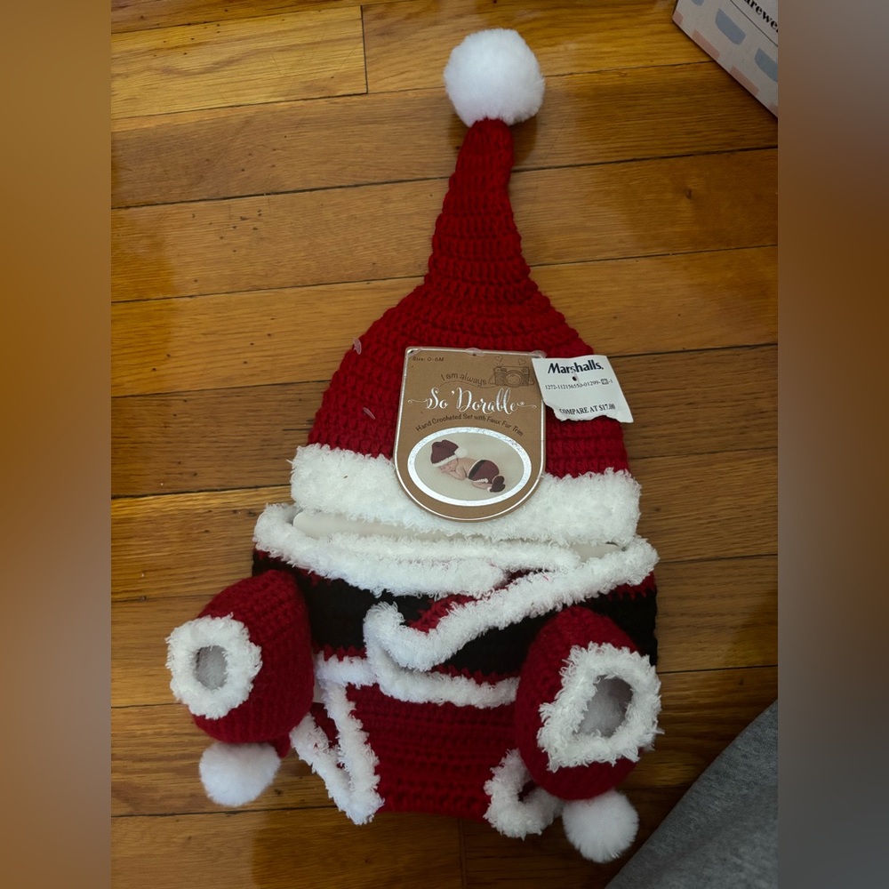 Santa Newborn Photoshoot Costume